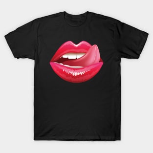 Funny Tongue face mask T-Shirt